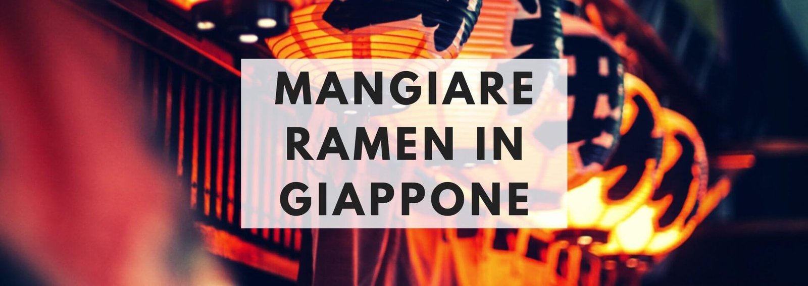 dove mangiare ramen in giappone