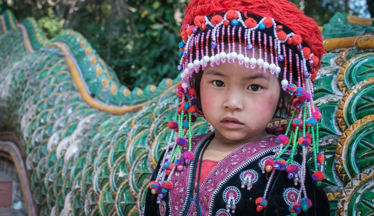 Shopping a Chiang Rai abito tradizionale