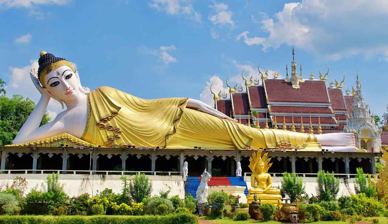 Statua del Buddha sdraiato, Thaillandia