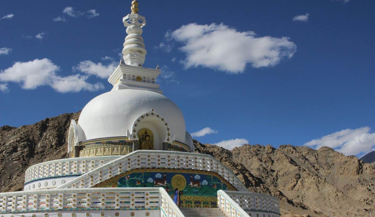 Stupa buddista Leh, India