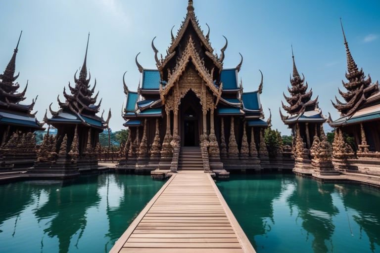 exploring pattaya temple of truth and giants sanctuary mla