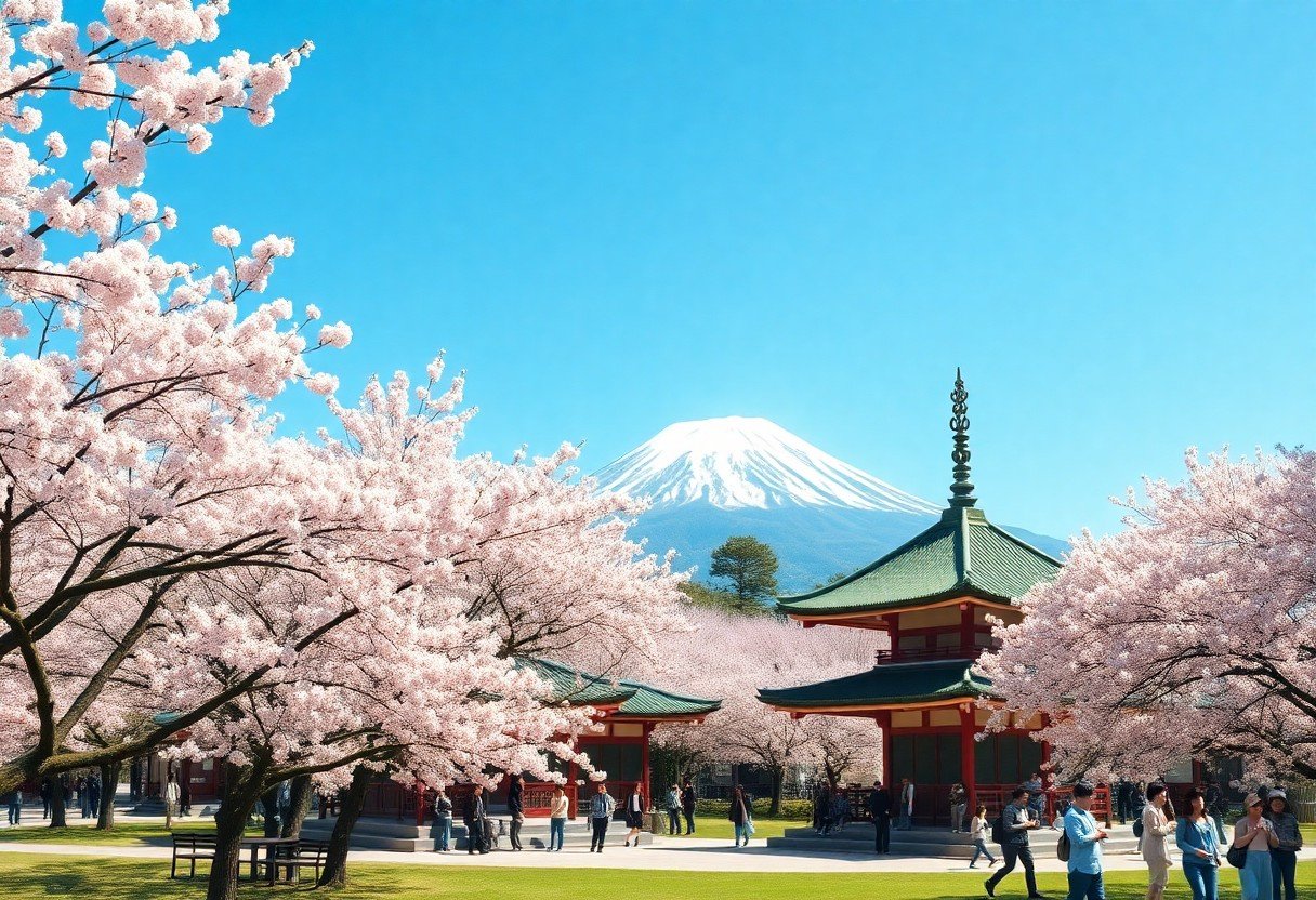 hanami in giappone fioritura ciliegi 2025 gmy