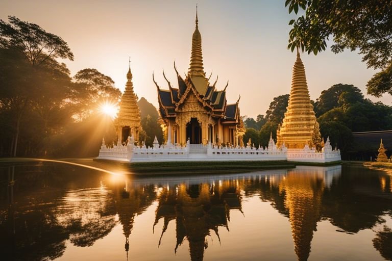 spiritualita al tempio della luce dorata a chiang rai yeh